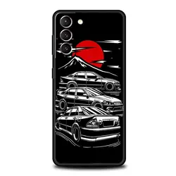 Japanese JDM Sports Car Black Silicone Phone Case - Samsung S20 FE (A1)