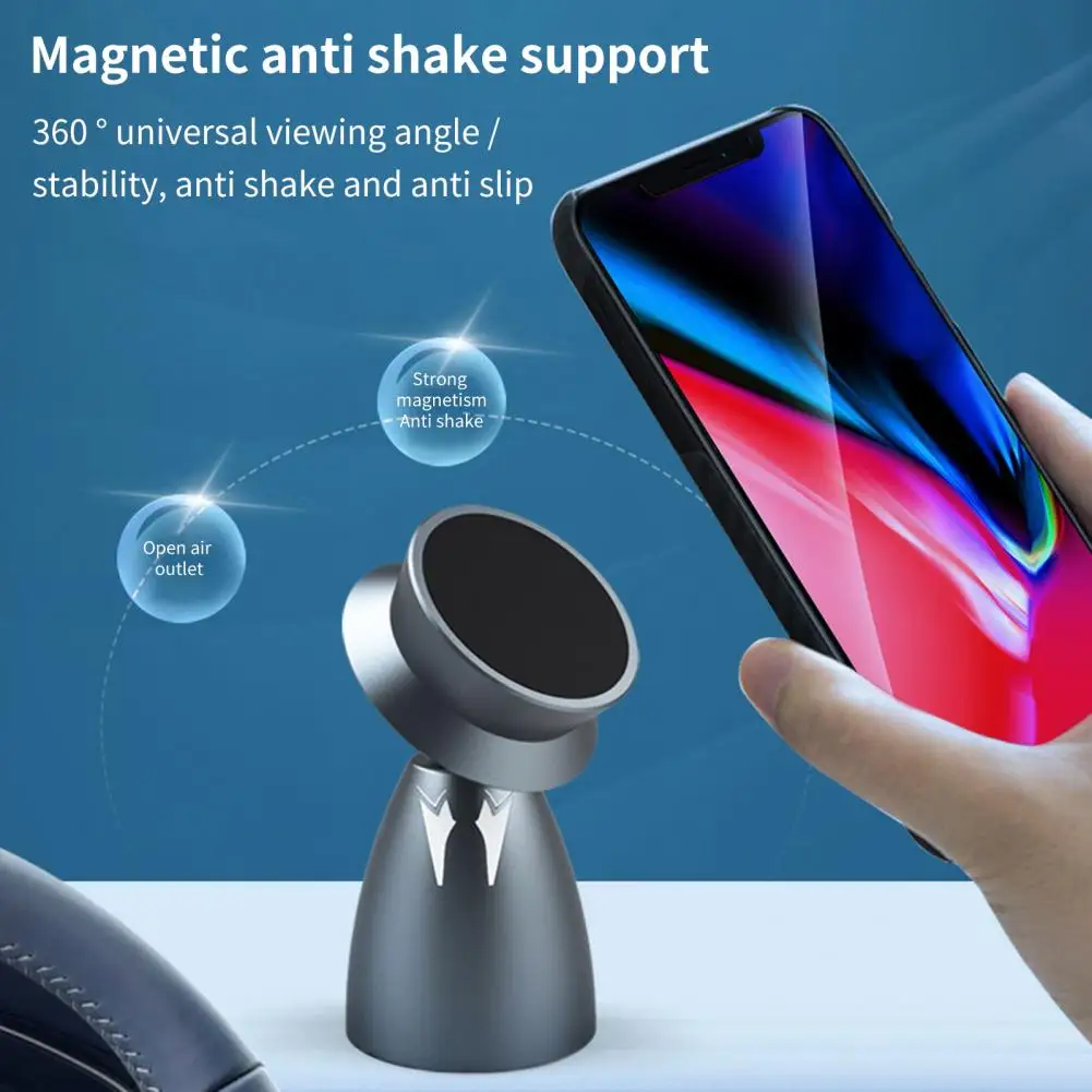 

Magnetic Mobile Phone Holder Strong Suction Universal 360 Degree Rotation Car Cell Phone Mini GPS Holder Support for Driving