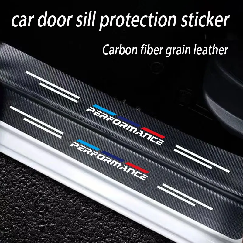 

Car Door Sill Stickers Accessories For BMW M Power Performance E46 e39 E90 E36 E60 E34 E30 f30 f10 X1 X3 X5 e92 G30 Accessories