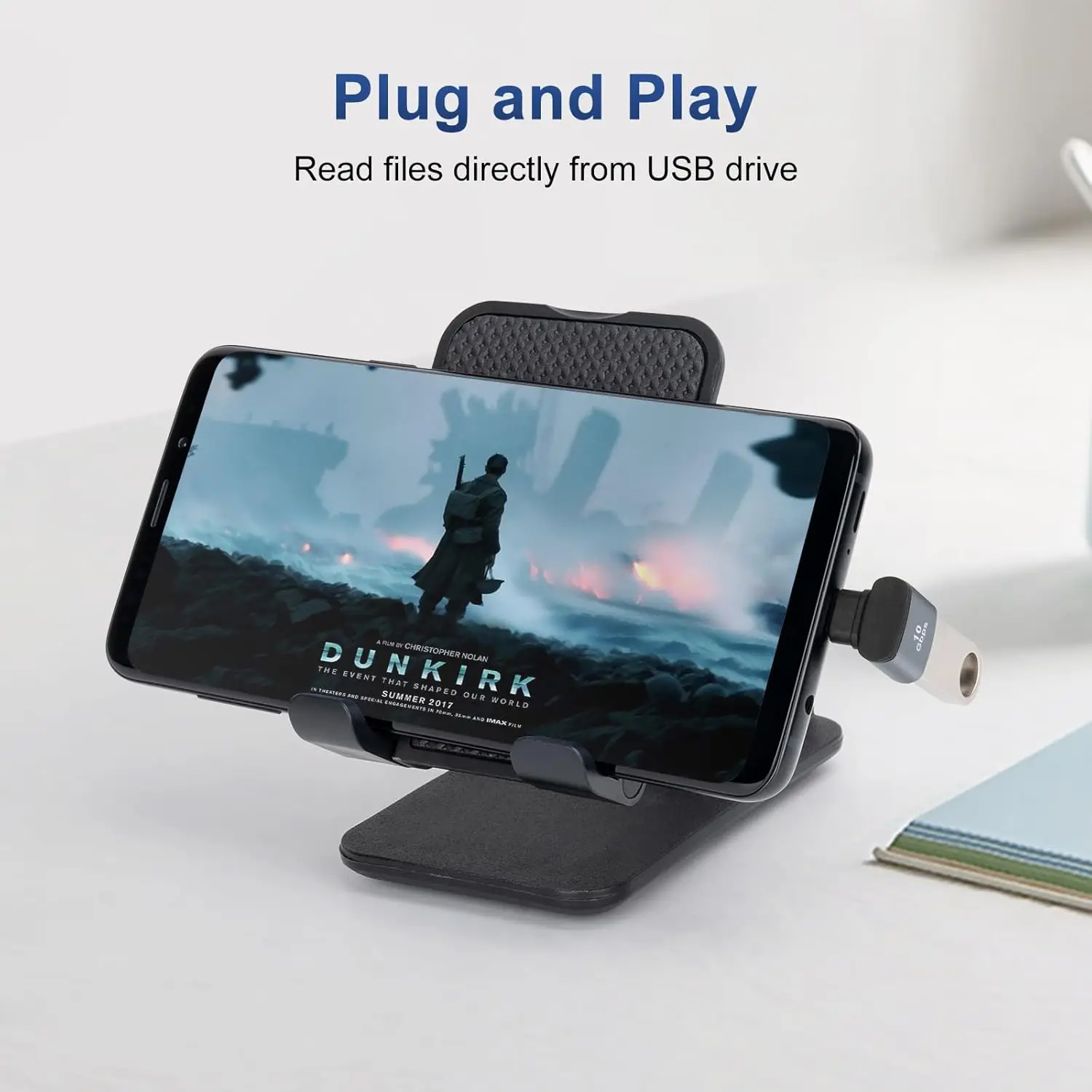 Right-Angle USB-C to USB 3.1 OTG Adapter – Fast 10Gbps Data Transfer