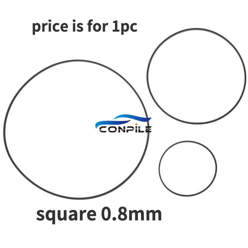 

1pc square 0.8mm rubber drive belt for walkman repeater cassette deck counter audio tape recorder turntable