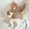 Baby Sweater Round Neck Boys Pullover Girls Spring and Autumn Winter Baby Base Knitted Sweater Children Base Sweater
