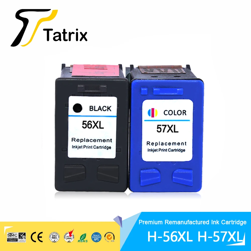

Картридж Tatrix 56 57 56XL 57XL для струйных принтеров HP 4110/4255/4256/5510 5608/5609