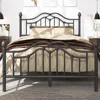 Queen Metal Bed Frame with Headboard and Footboard, Iron Platform Bed Frame, Under Bed Storage, No Box Spring Needed, beds 3