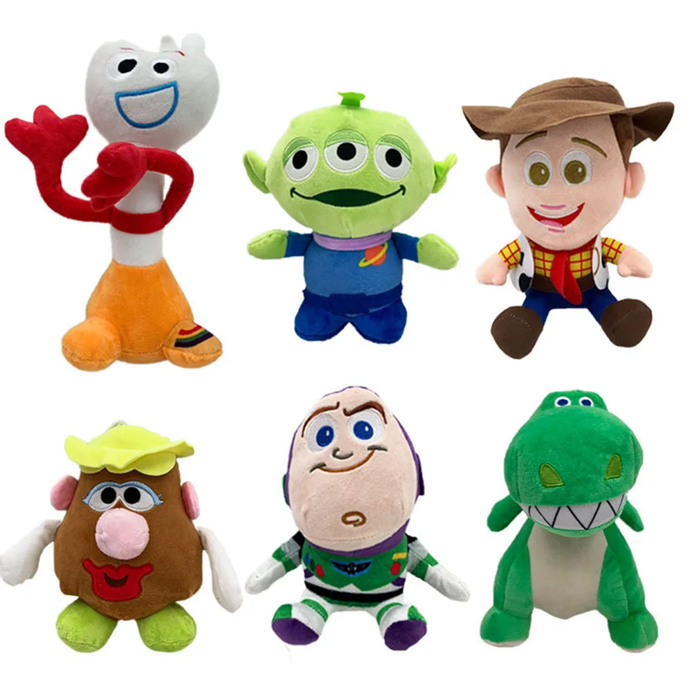 20Cm Disney Toy Story Anime Cartoon Woody Fokry Alien Buzz Lightyear Potato Head Lotso Partysaurus Rex Toy Ornamento Da Collezione