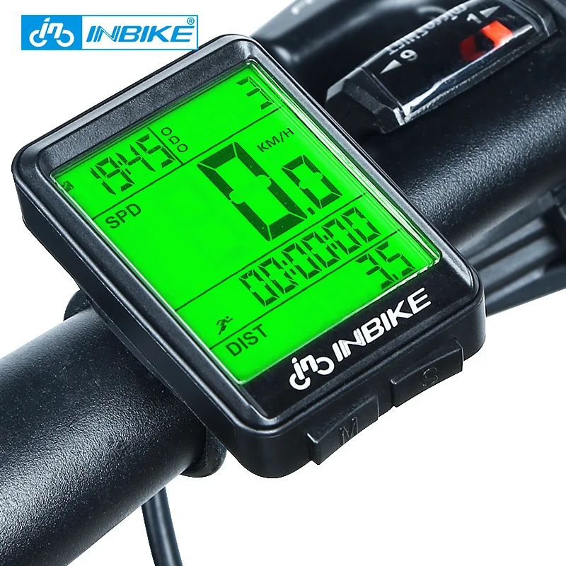 Waterproof Wireless Bicycle Speedometer 2.1 Inch LED Digital Cycling Odometer 