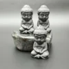 6cm Buddha Statue Natural Shungite Energy Quartz Reiki Magic Stones  Crystals Healing Fengshui Meditation Figurine Desk 1