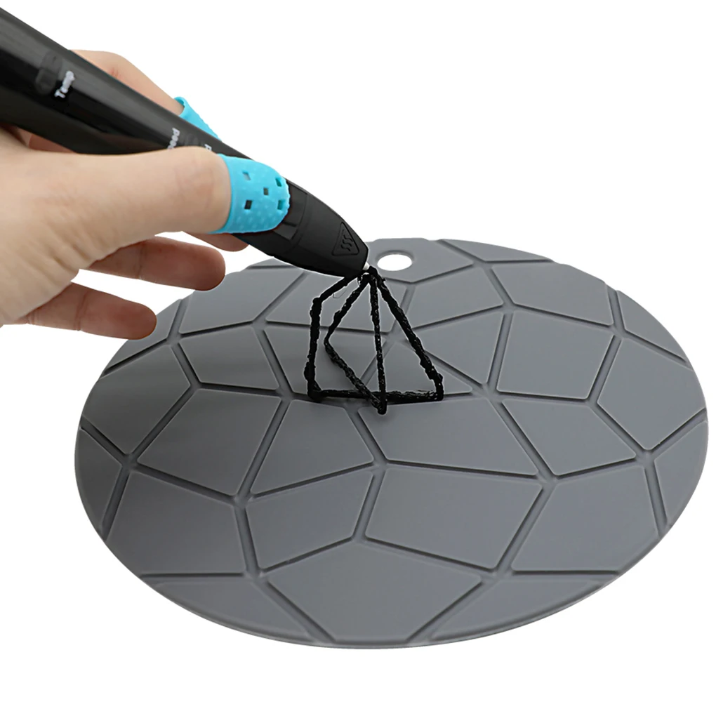 3D Printing Pen Mat Silicone Painting Design Pad Reusable Drawing Template DIY Art for Beginners Designers Gifts Pink