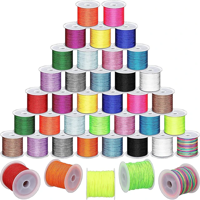 50m/roll Nylon Beading Thread Nylon String Chinese Knotting Cord