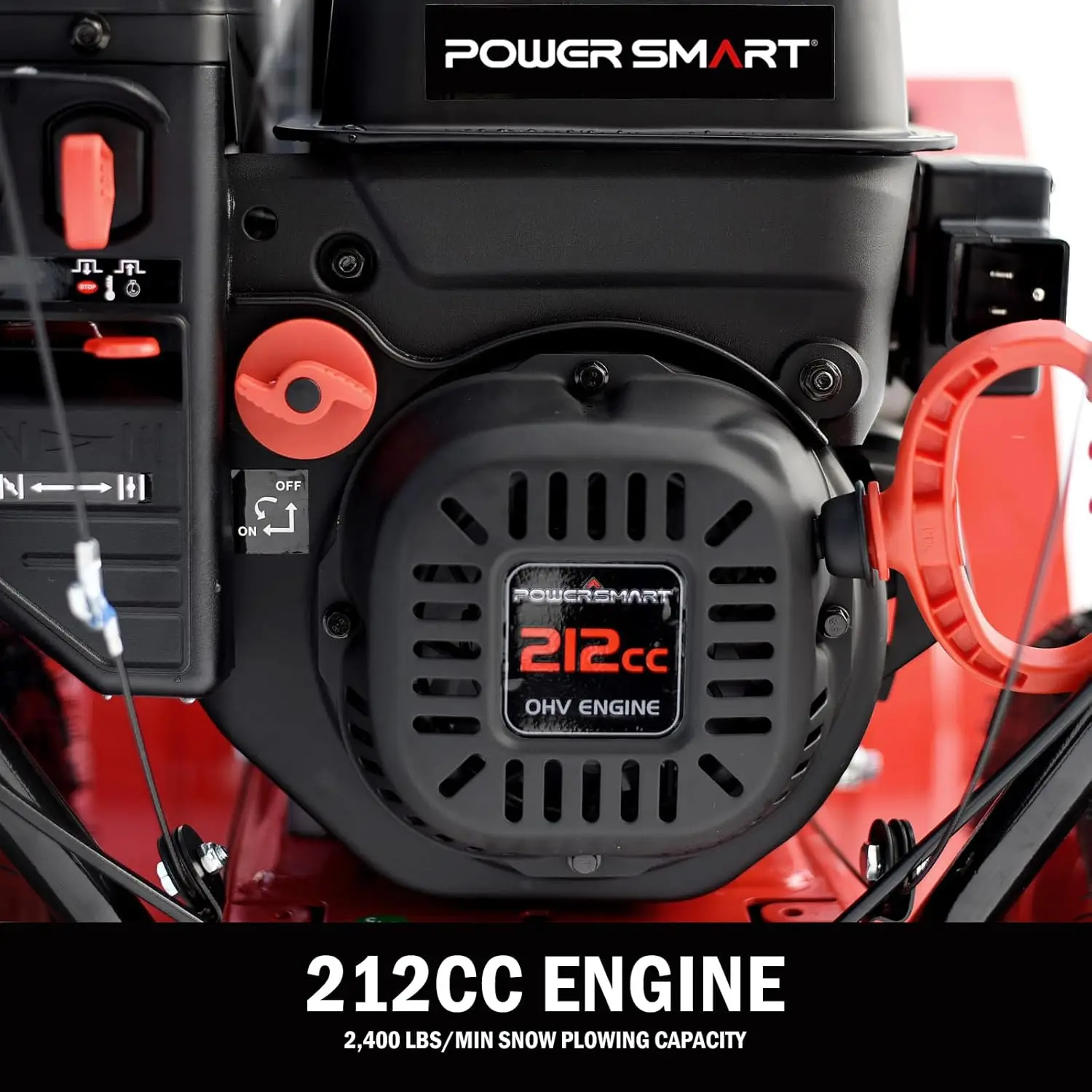 24-Inch 2-Stage Gas Snow Blower with Electric Start & LED Light 3