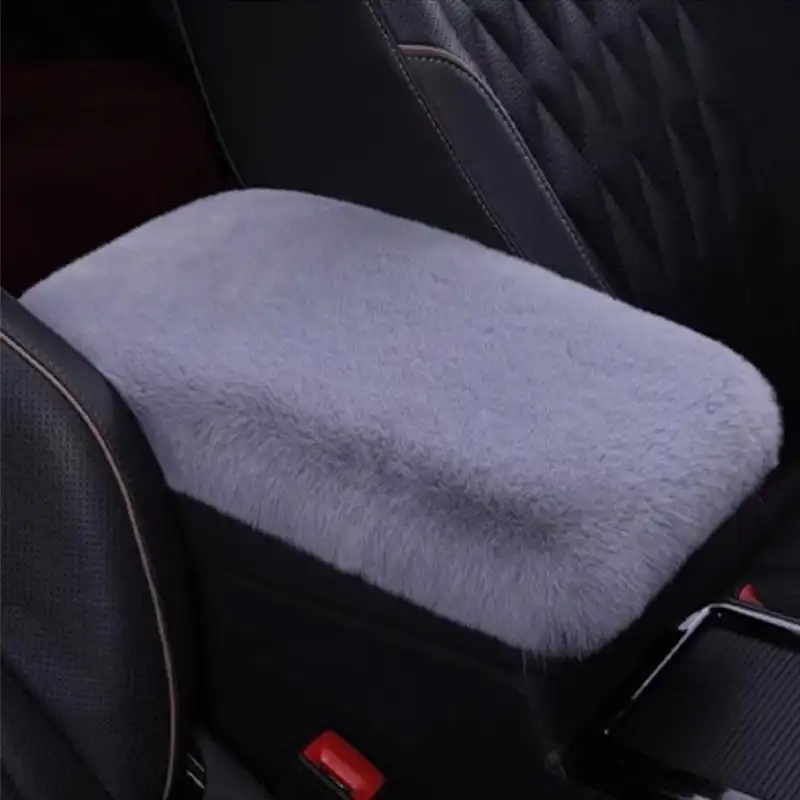 Plush Car Armrest Pad Auto Central Console Armrest Box Cover Arm