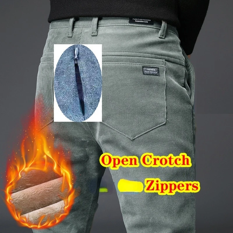 

Удобные уличные штаны для водителя автомобиля на молнии без снятия Брюки качественные кашемировые брюки для мужчин среднего возраста зима