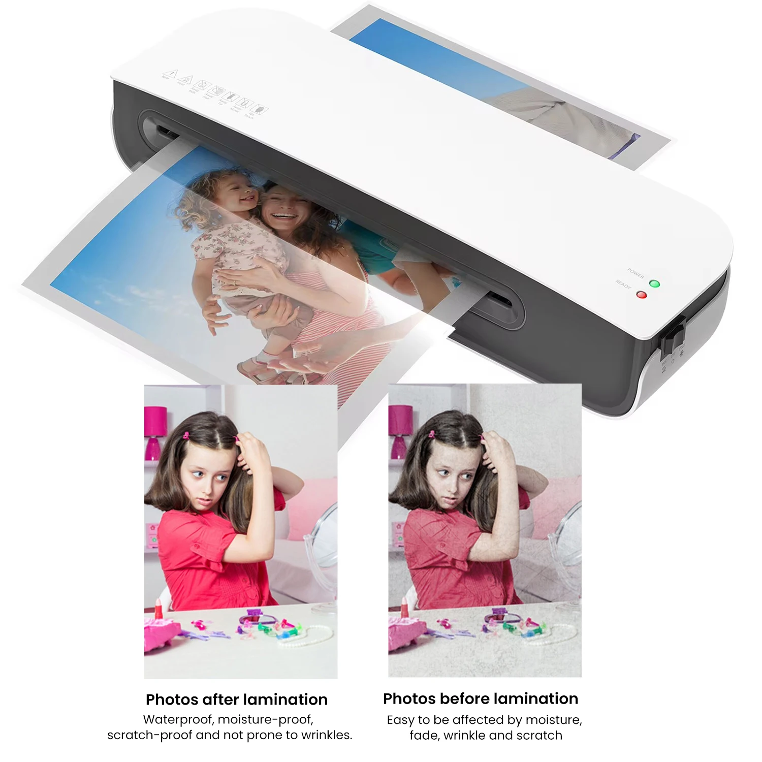 Machine à plastifier A4 A5 A6 professionnelle, thermique et à froid, préchauffage rapide, sans bulles, pour l'école et la maison S3e14c2569427445d9e607a993a54ef59r