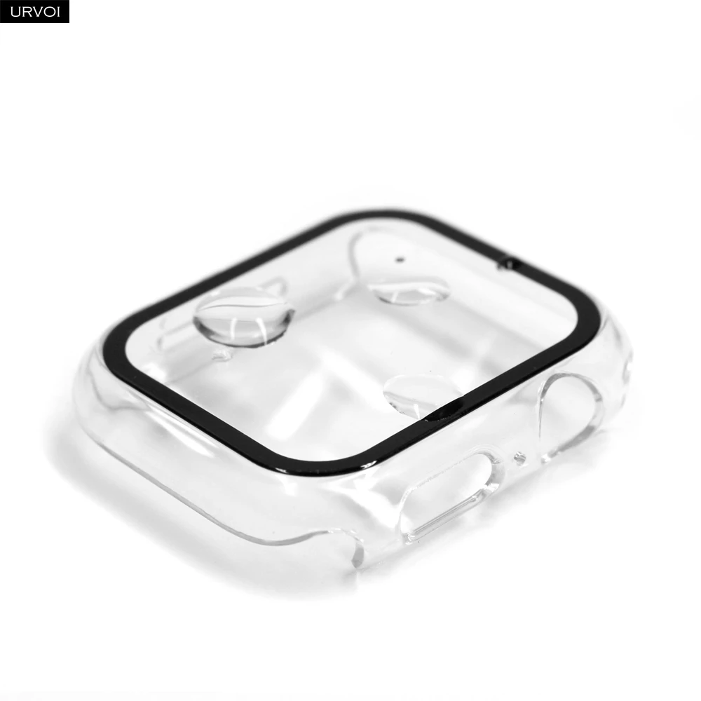 URVOI Full Cover Tempered Glass Case with Plastic Bumper