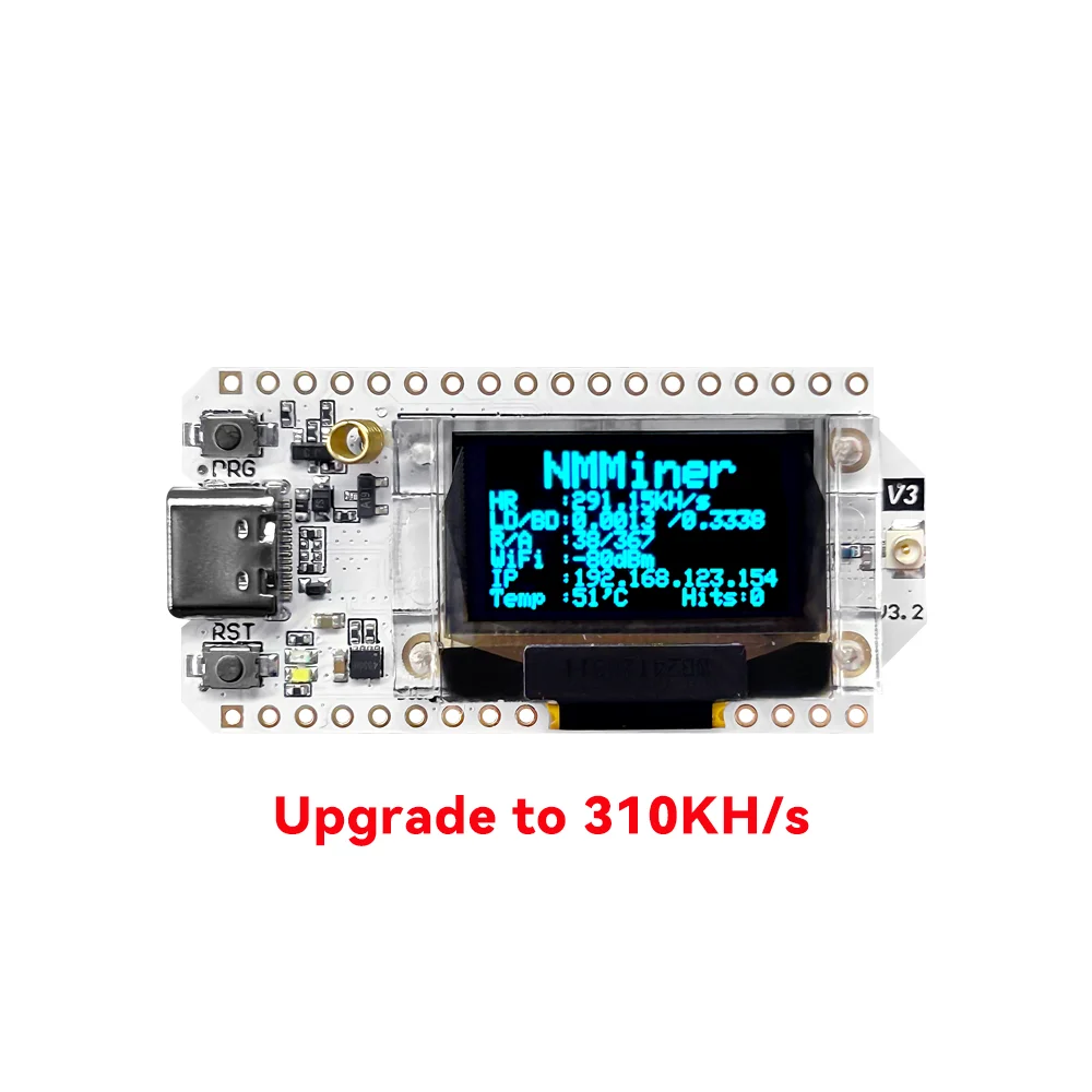 Nerd Miner Solo Lottery Miner 310KH/s Heltec LoRa 32 V3 USB High  Performance Win BTC with Low Power Consumption WiFi BLE Connect - AliExpress