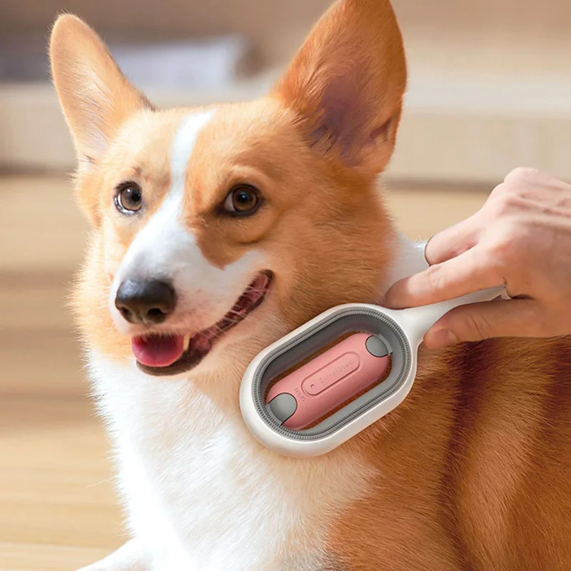 Enhanced Pet Hair Removal Comb with Wipes - Premium Grooming Tool