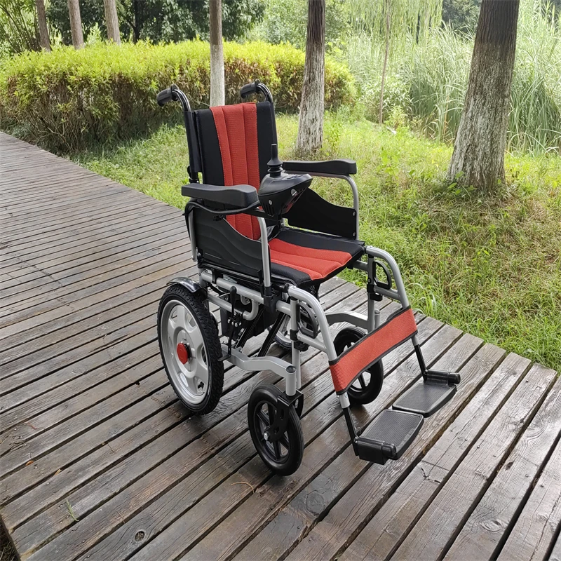 Adult Disabled Handicapped Travel Portable Steel Foldable Power Motorized Electric Wheel Chair