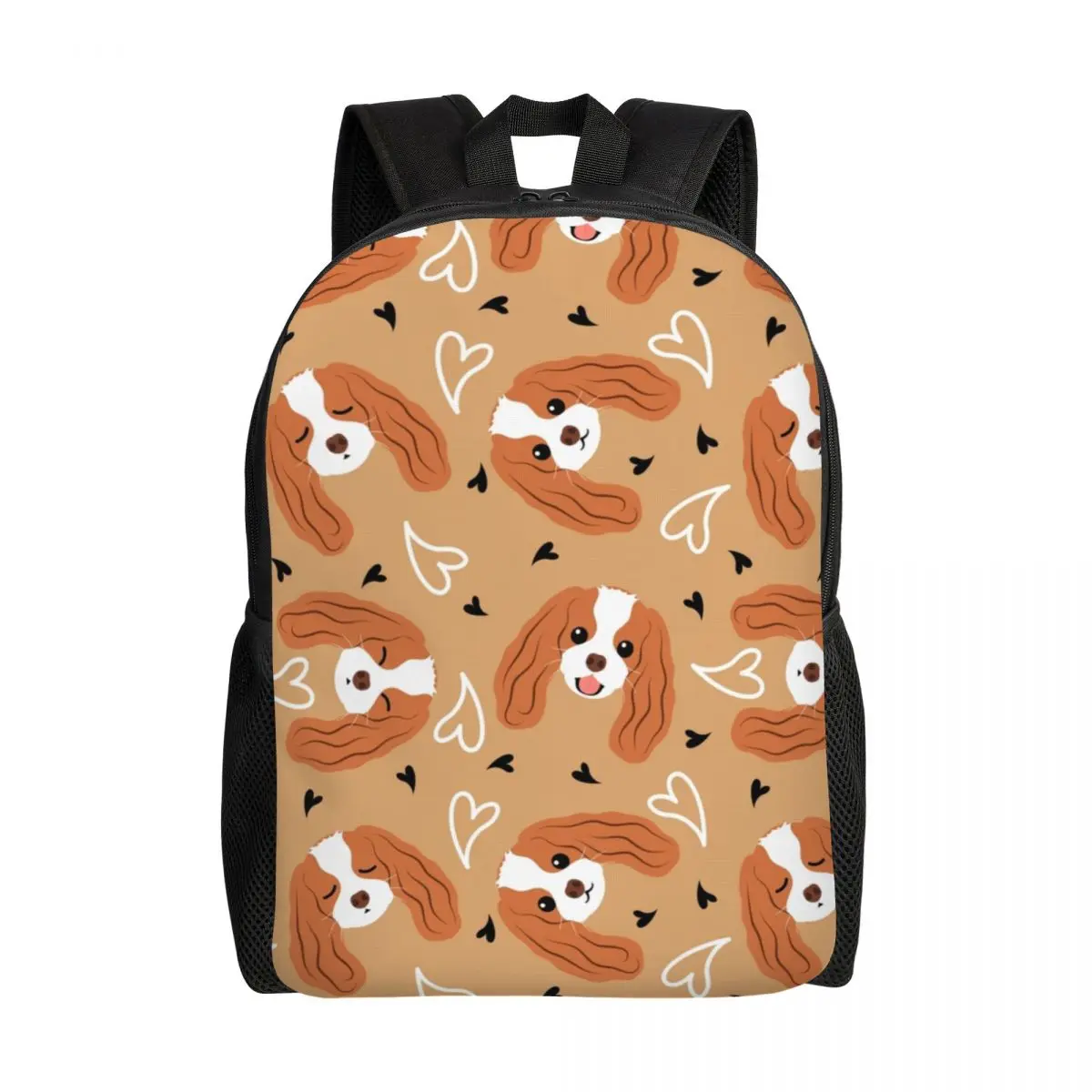 

Cavalier King Charles Spaniel Laptop Backpack Men Women Casual Bookbag for School College Student Cute Dog Bags