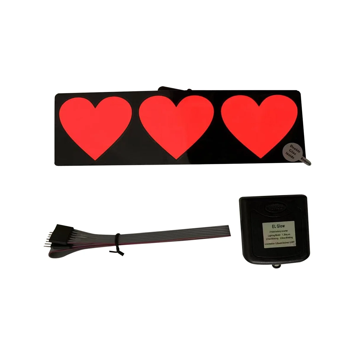 

Декоративная светодиодная лента Love для автомобиля, перезаряжаемый светильник на заднее стекло, с USB-зарядкой, аксессуары