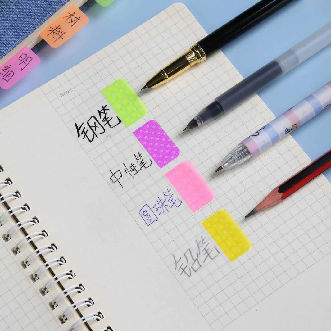 80 Sheets Index Sticky Notes Memo Pad Bookmarks N Times Strong Stickiness Label School Office Students Stationery Book Reading 4