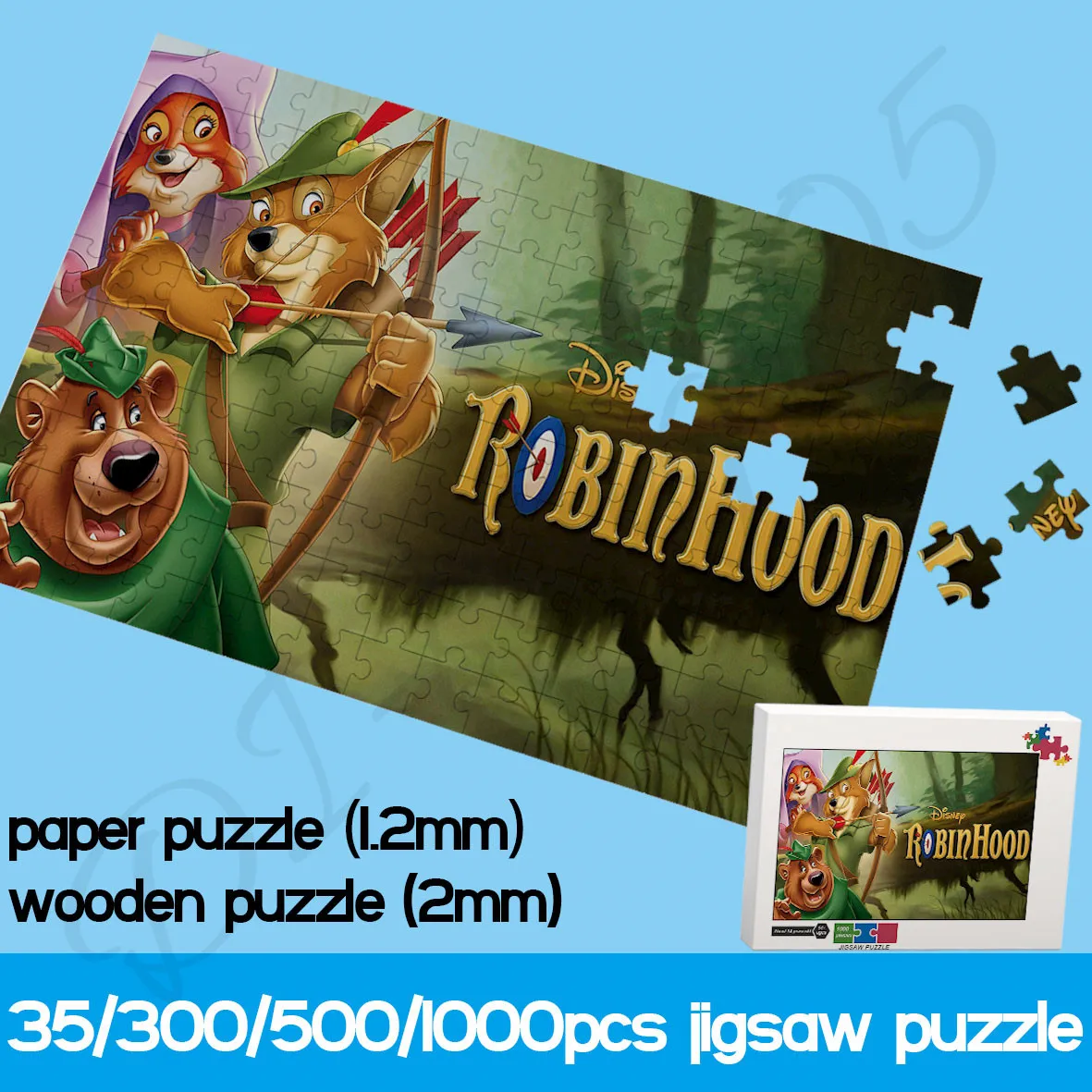 

Пазлы из мультфильмов Disney, 35/300/500/1000 шт.
