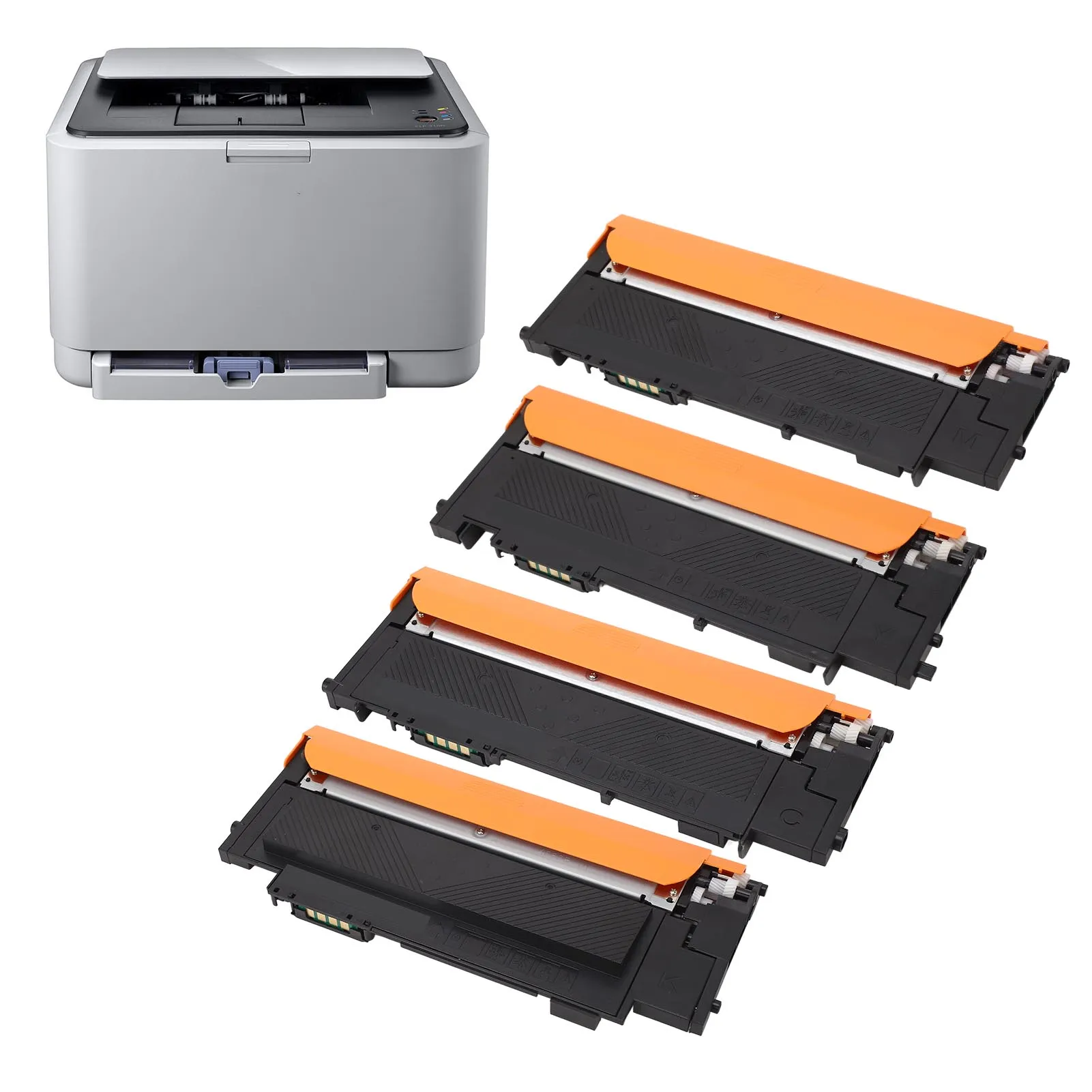 4PCS Toner Cartridge CLT K409S CLT C409S CLT Y409S CLT M409S Toner Cartridge Replacement for Samsung CLP 310 315 310N