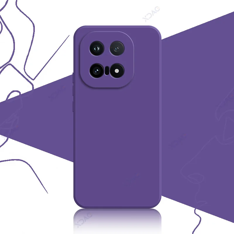 Chic Fashion Cover: Soft Square Liquid Silicone Case with Camera Protection