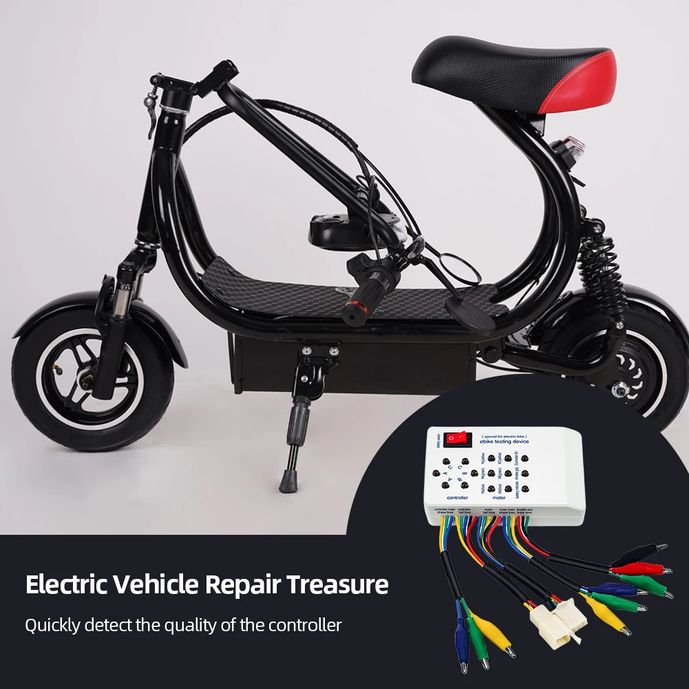 Electric Bike & Scooter Controller Tester with Braking Direction Adjustment and Accessories