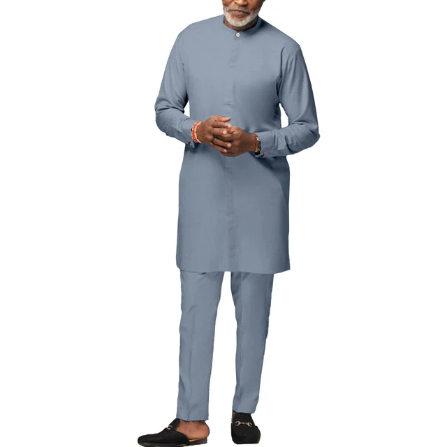 Afam Long Sleeve Dashiki Outfit - Image 4