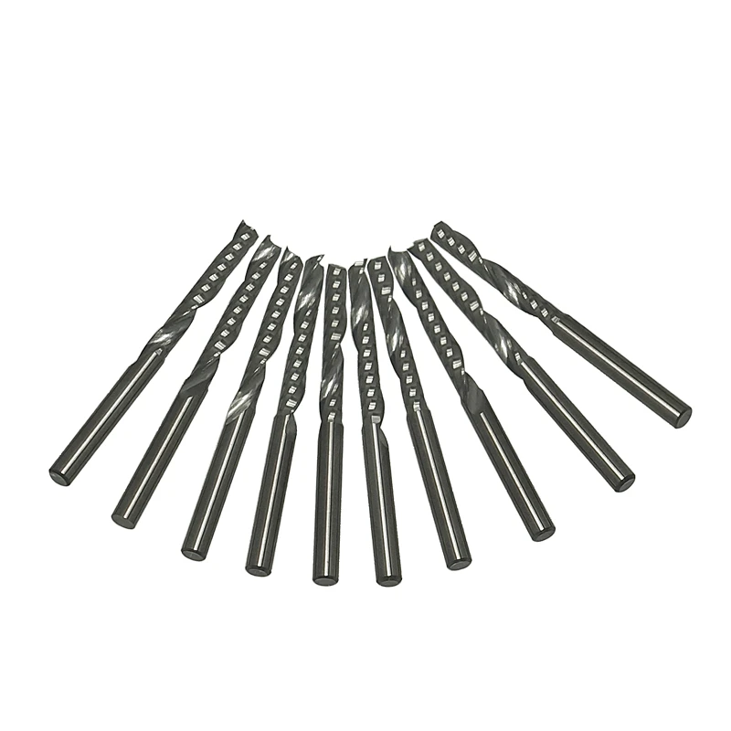 1/8 CNC machine milling drill bits 22 mm long CEL Acrylic Pvc Wood router 1LX3.22 cutter drilling kits adjustable countersink drilling woodworking router core alloy drill bits wood milling cutter screw fixing tool tapering drill