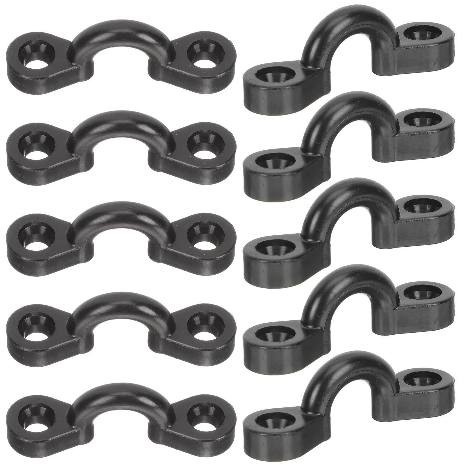 

10 Pcs Boat Rigging Kit Pad Eyes for Kayak Kayaks Elastic Deck Loops Tie Nylon Replacement Parts down Rudder