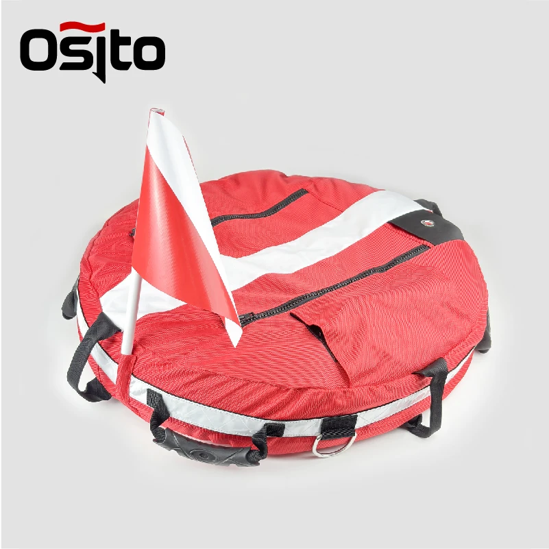 2 Layers Nylon TPU Freediving Buoy with Light Weight for Easy Travel Portable Rescue Diving Buoy