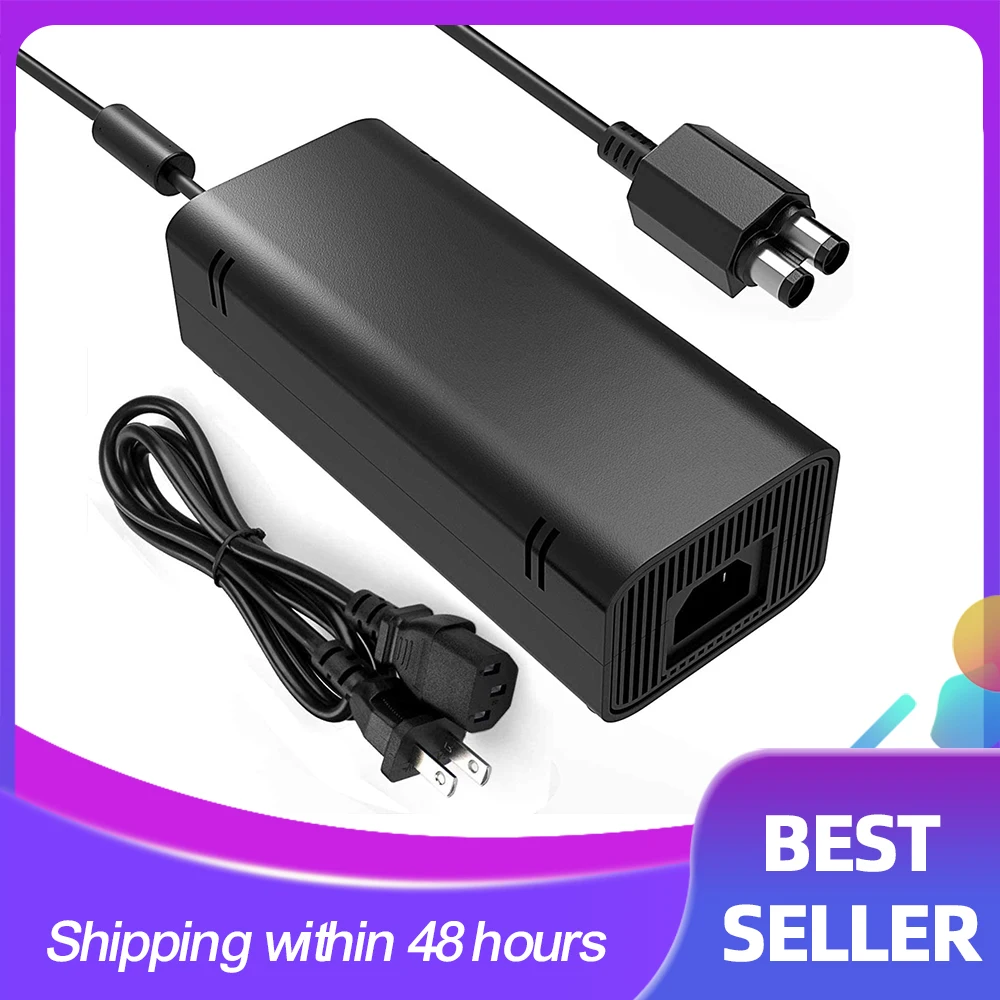Power Supply for Xbox 360 Slim , AC Adapter Power Supply Brick Charger
