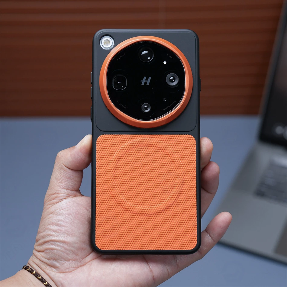 Magnetic Textured Fabric Business Case with Shockproof Bumper