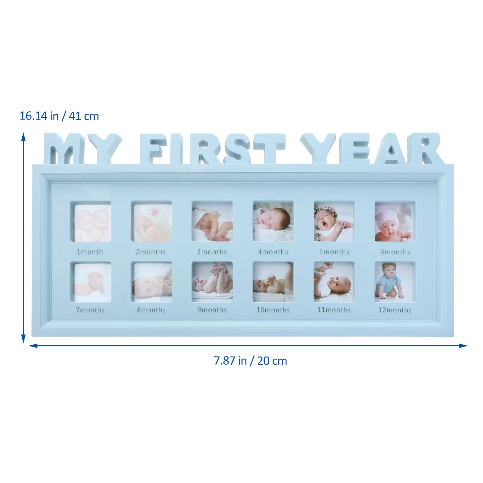 Baby First Year Picture Frame 12 Month Milestone Photo Frame Baby Shower Gift baby picture frame 12 month photo frame