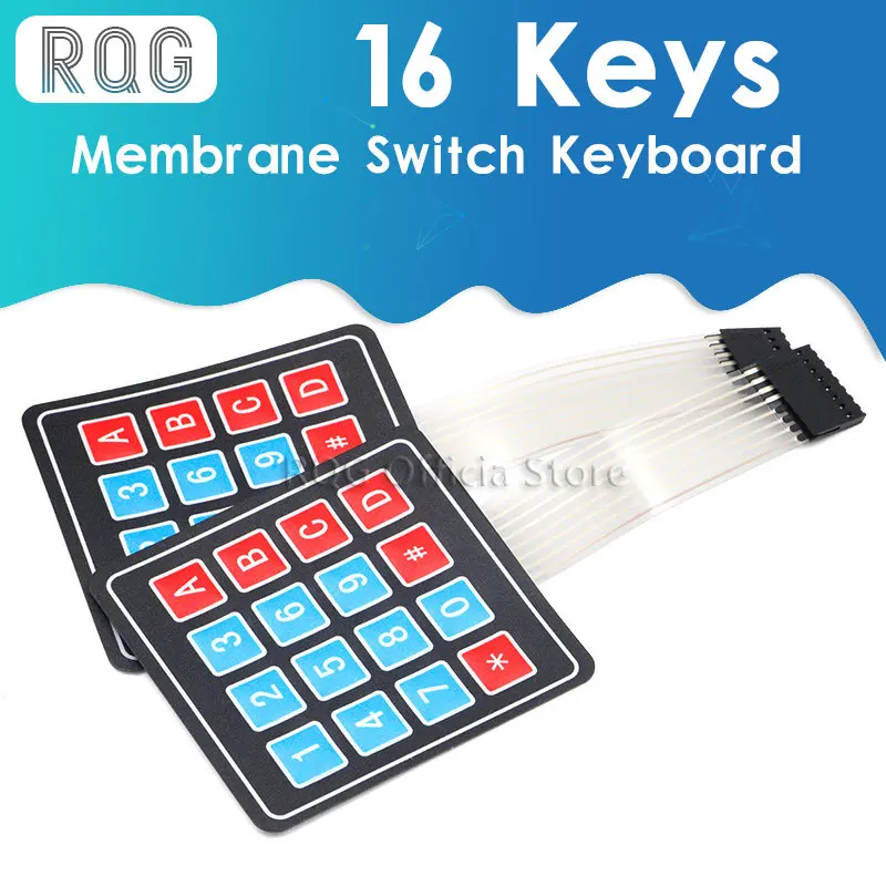 100PCS 4*4 Matrix Array/Matrix Keyboard 16 Key Membrane Switch Keypad