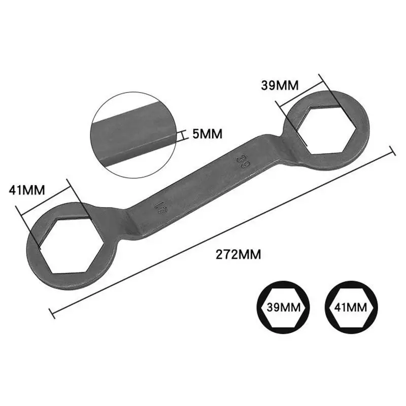 핫 수리 도구 클러치 제거 도구 39mm 41mm 렌치 더블 헤드 사양 GY6 125cc 스쿠터용 고품질 소재