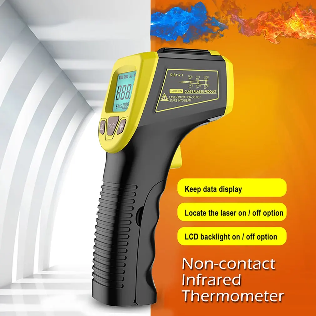 NewGM320SNonContactLCDDisplayInfraredDigitalThermometerMini