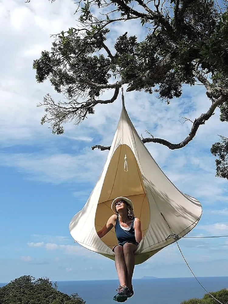 Outdoor travel camping hanging tree hammock indoor children's play swing hanging chair waterproof tent durable hanging tent 6
