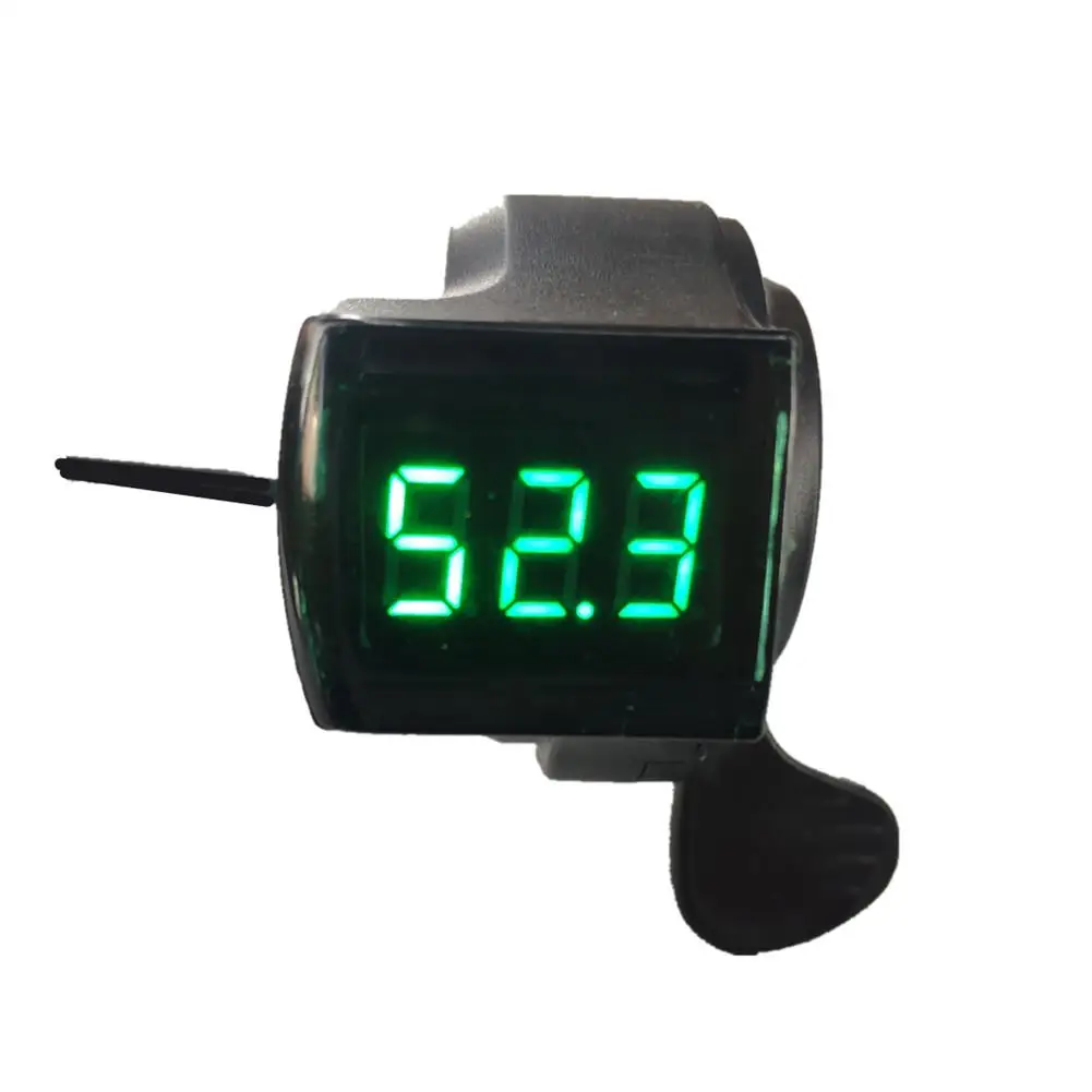 E-bike Thumb Throttle LCD Digital Battery Voltage Display Speed Control Handlebar Grips Switch Electric Bike Accessories electric bike throttle,electric bike parts,electric bike display,electric bike switch