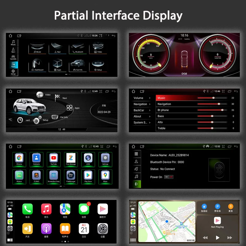 Bonroad Für Audi A3 2012-2020 Android Multimedia Player Stereo Radio Auto GPS Auto Monitor Carplay Touchscreen navigation – Detail 10