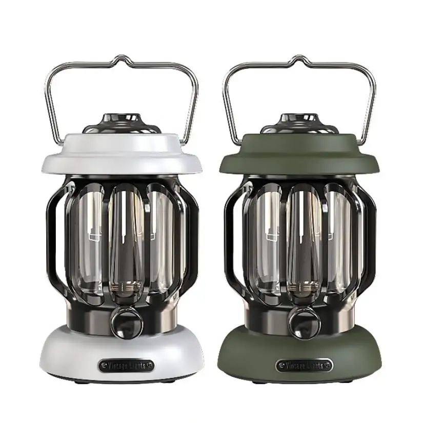 

Hot Waterproof Hanging Portable Retro Premium Outdoor Camp Lamp Handheld Rotary Switch Camping Led Lights for Tent Hiking Home