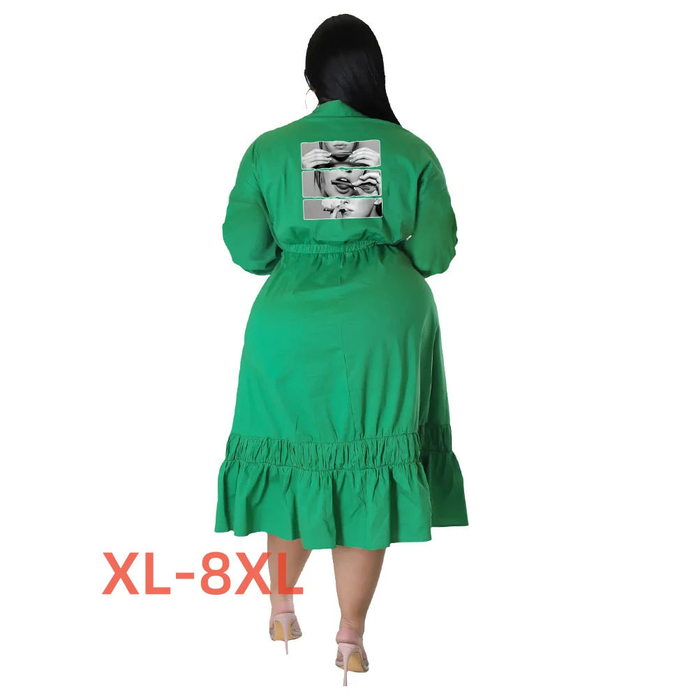 

Женское зимнее платье с принтом, размеры 4xl/5xl/6xl/7xl/8xl
