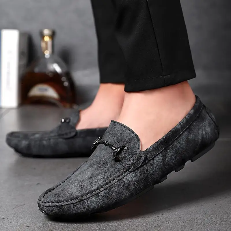 

Boys Men's Shoes Tods Leather Men's 2023 Autumn New Business Soft Leather Soft Bottom Slip-on Casual Leather Shoes