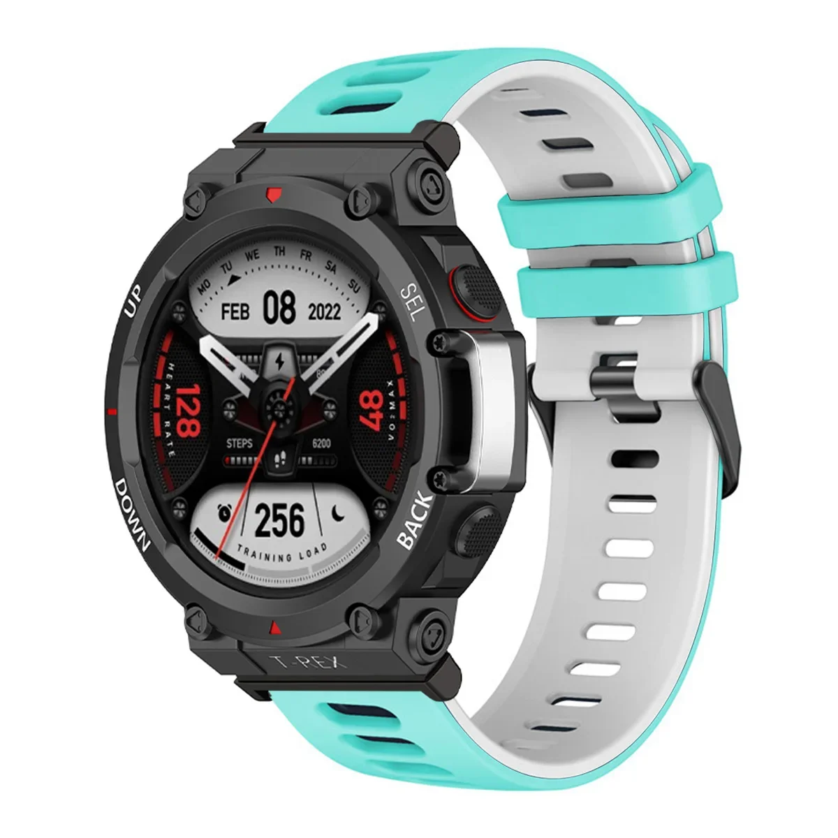 Durable Soft Silicone Sports Watch Strap - Comfortable Fit Bracelet Wristband
