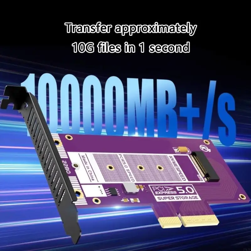 P9JB 128Gbps Advanced M.2 NVMe Solid Disk Adapter Card Supporting PCIe 5.0X4 for Seamlessly Video Editing