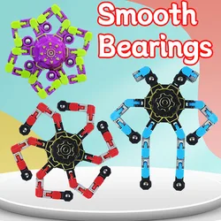 Adult Stress Relief Sensory Gyro Gift Antistress Hand Spinner Vent Toys  New Deformed Fidget Spinner Chain Toys for Children