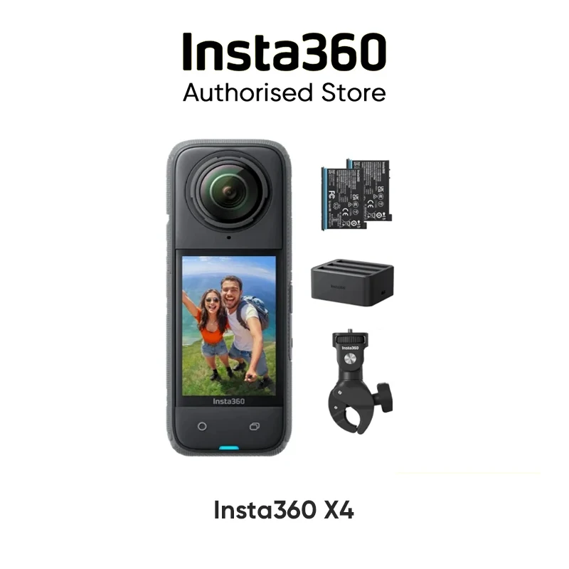 Insta360 X4 360 Video Camera 8K 2290mAh 2.5'' Touchscreen 10m Waterproof Removable Lens Guards Russia in stocks