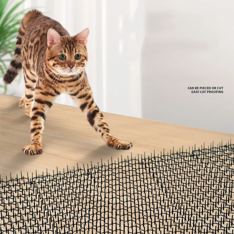 Garden Cat Scat Mats Anti Dogs Repellent Mat Prickle Strips Net