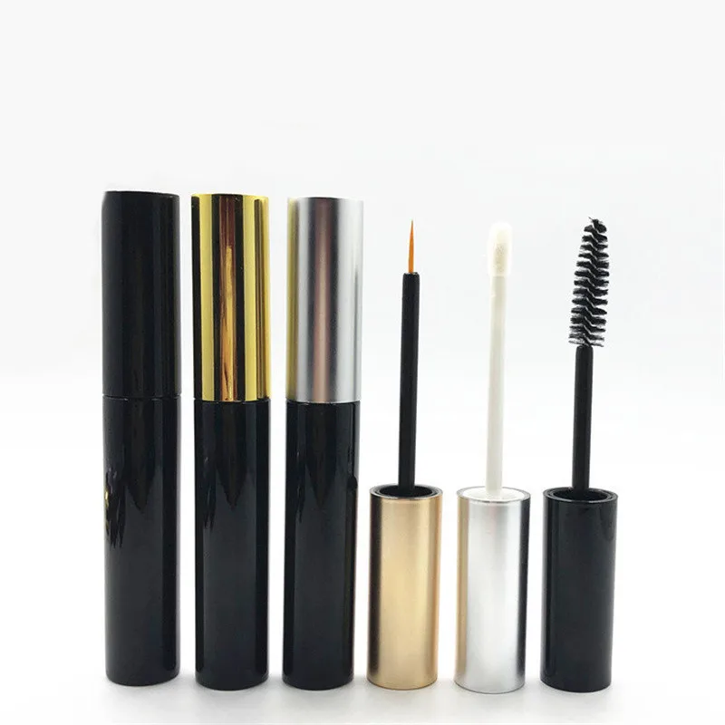 

10/30/50pcs 10ml Empty Container Lip Glaze Lip Gloss Lipstick Tube Bright Black Blowing Bottle DIY High-end Cosmetic